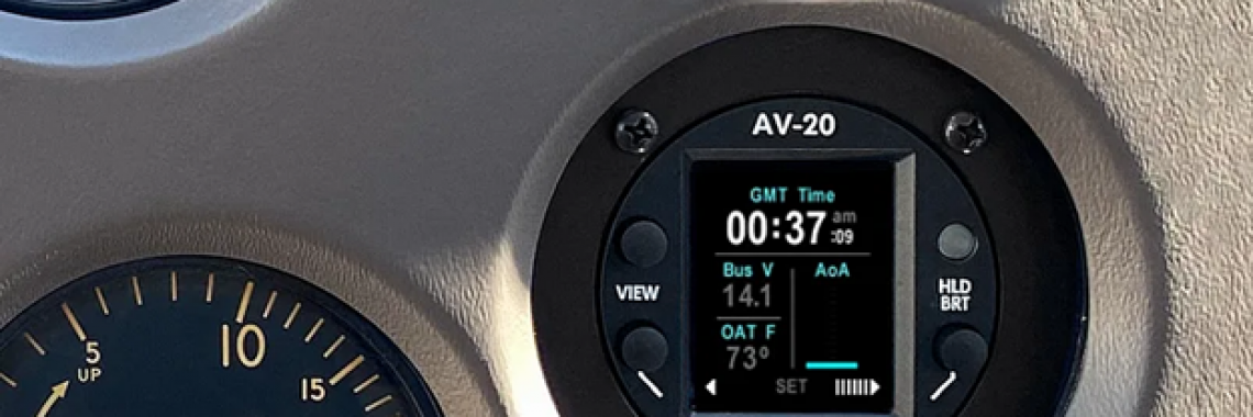 uAvionix AV-20-S Approved as Clock Replacement